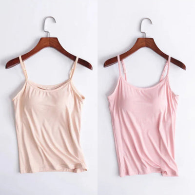 Kirstin | 🔥Letzte Tage des Angebots 🔥- Kauf 1 und erhalte 1 gratis🔥Lockeres Leinen-Top mit integriertem BH