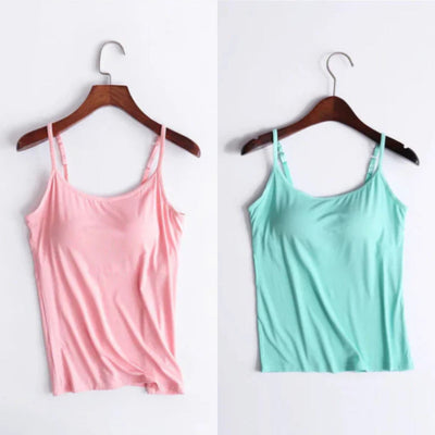 Kirstin | 🔥Letzte Tage des Angebots 🔥- Kauf 1 und erhalte 1 gratis🔥Lockeres Leinen-Top mit integriertem BH