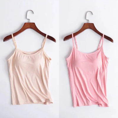 Kirstin | 🔥Letzte Tage des Angebots 🔥- Kauf 1 und erhalte 1 gratis🔥Lockeres Leinen-Top mit integriertem BH