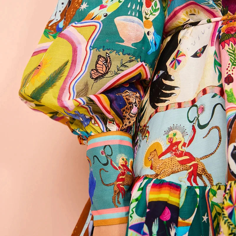 Alina | Frauenkleid mit langen Ärmeln