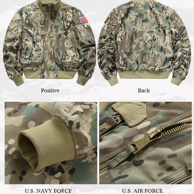 Waldmor - Wintermantel Männer mit mehreren Taschen, Winddichte Outdoor-Jacke