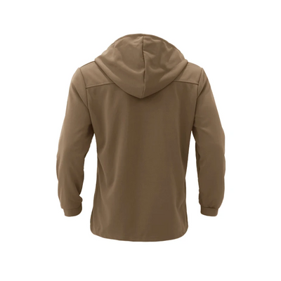 Edelman - Mantel Jacke Herren – Langer Hoodie-Mantel mit Doppelreiher-Knöpfen