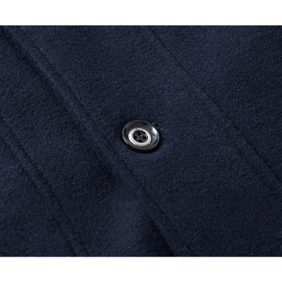 Warmlux - Langer Mantel Herren Modischer Wollmantel Mit Stehkragen und Taschen