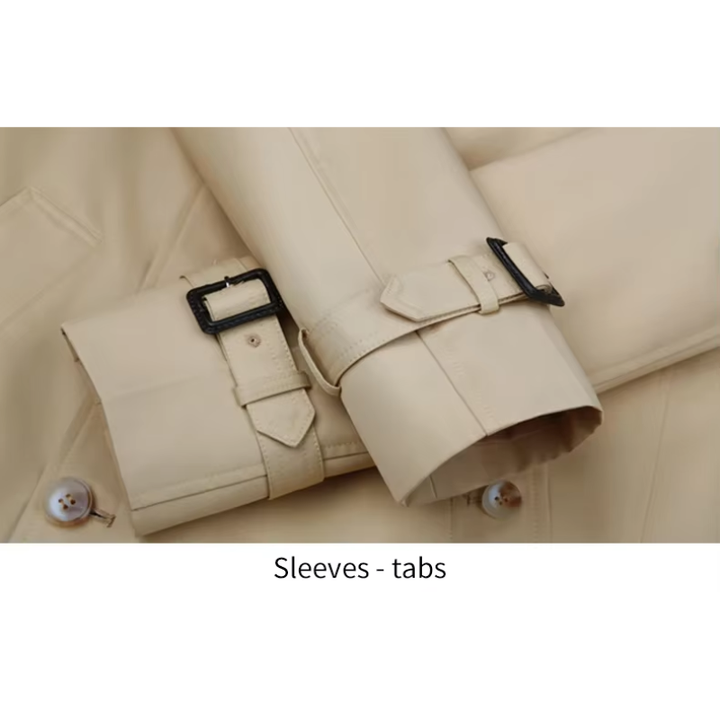 Eichenr - Wasserabweisende Mantel Jacke Herren – Klassischer Trenchcoat mit Gürtel