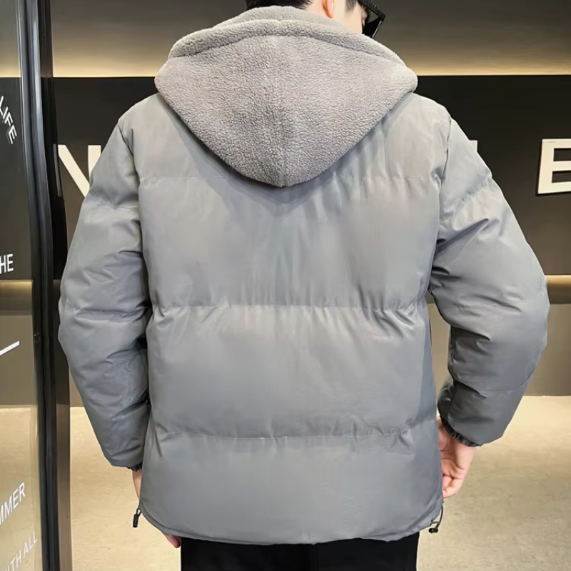 Wintrax - Langer Wintermantel Herren Daunenmantel Mit Kapuze Gefüttert