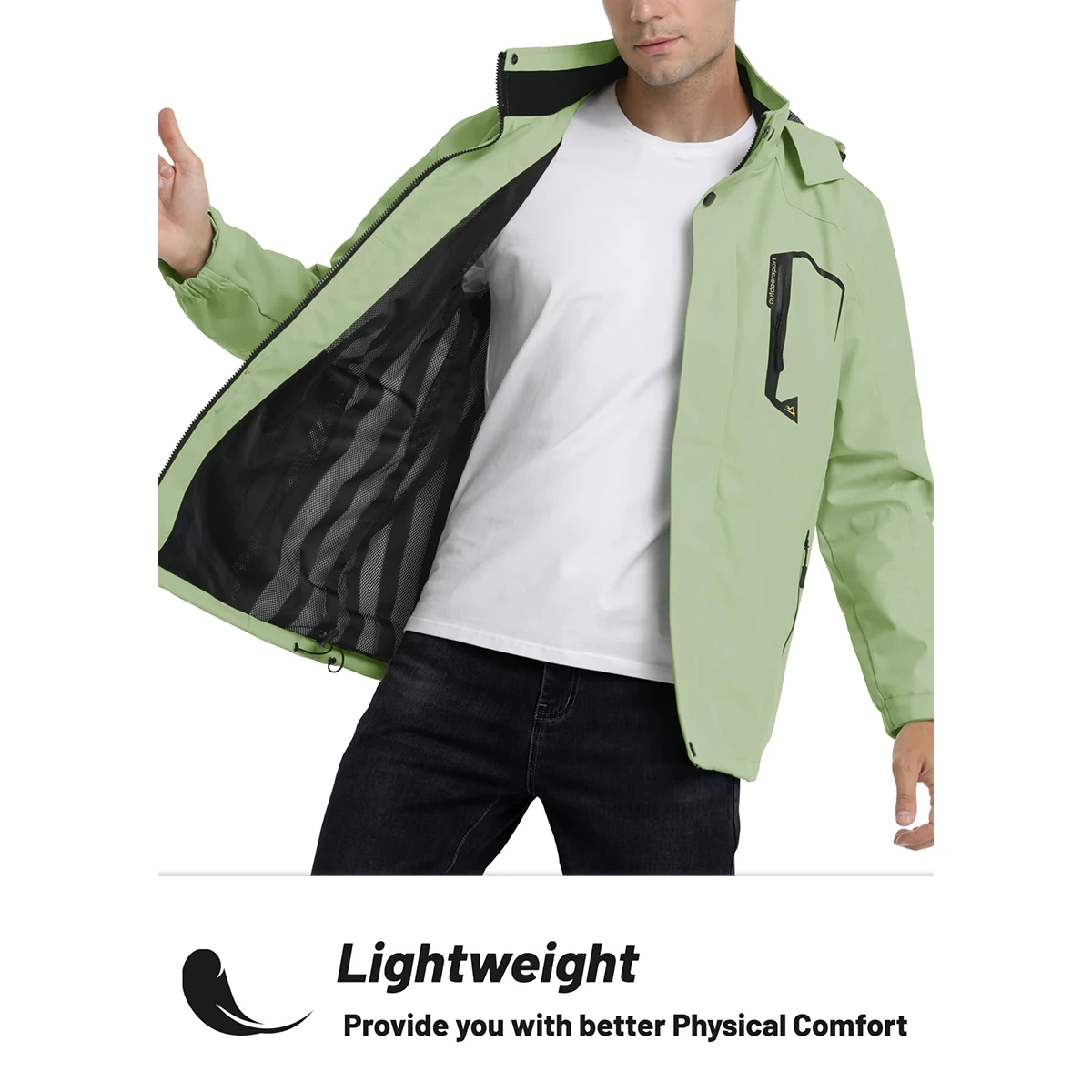 Arkturo - Wasserdichter Wintermantel Männer – Thermo Fleece, Winddicht, Outdoor