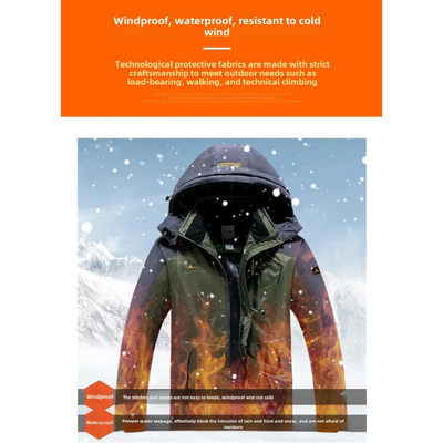 Alpwarm - Wasserdichter Wintermantel Männer – Fleece Gefüttert, Winddicht, Outdoor