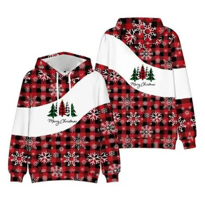 Glitzro - Weihnachtspullover für Damen, Strickpullover mit lustigem Rentier-Design