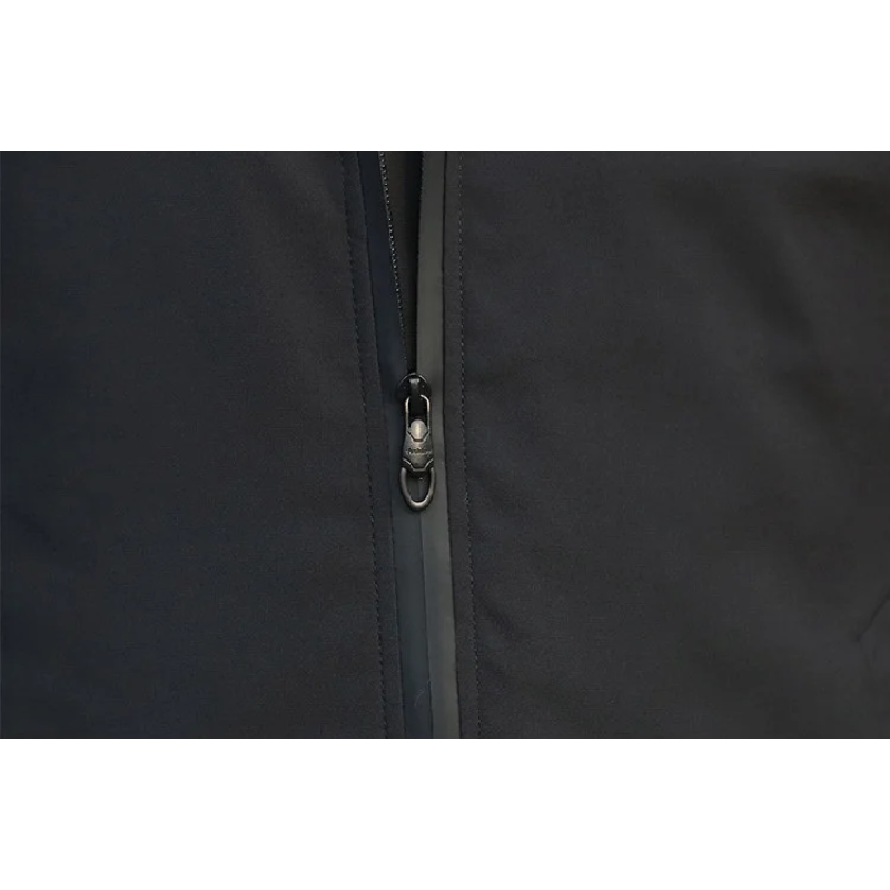 Polstox - Langer Wintermantel Herren – Leichter Steppmantel mit Kapuze und Futter