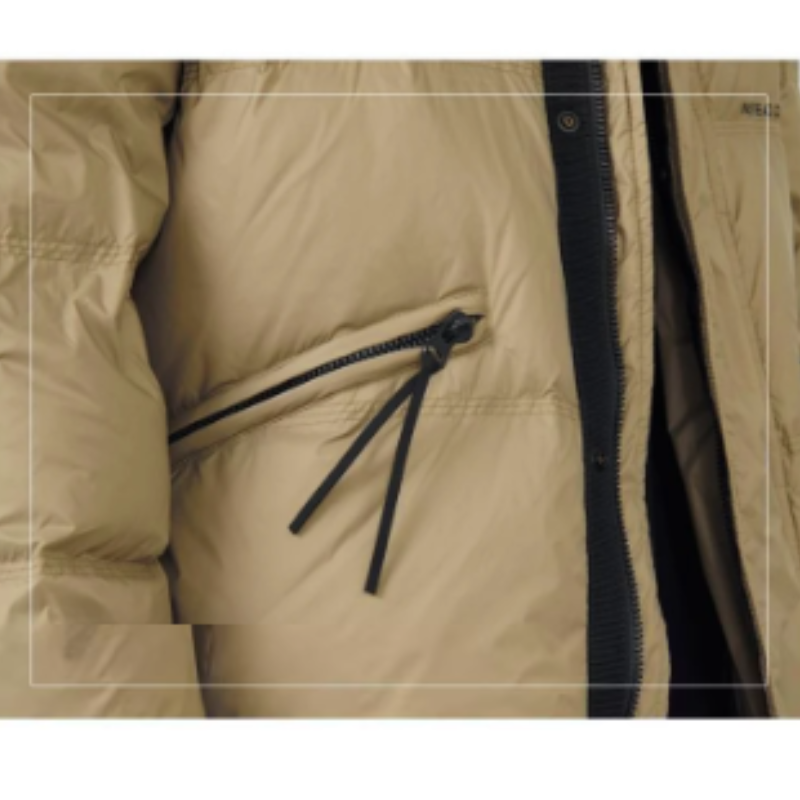 Grauarm - Daunenjacke Herren Lang Warm Gefüttert Wintermantel Mit Kapuze