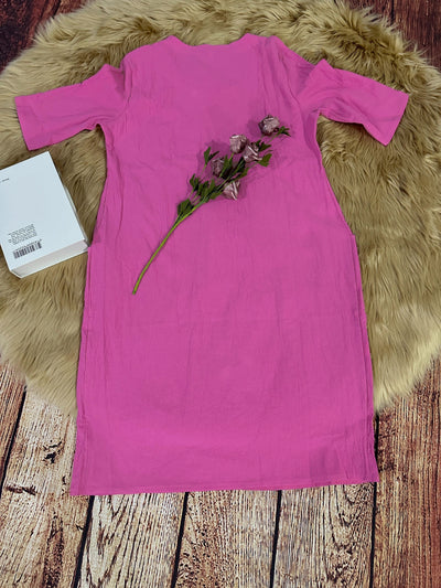 Elegantes Leinenkleid mit Empire-Taille –Sophia