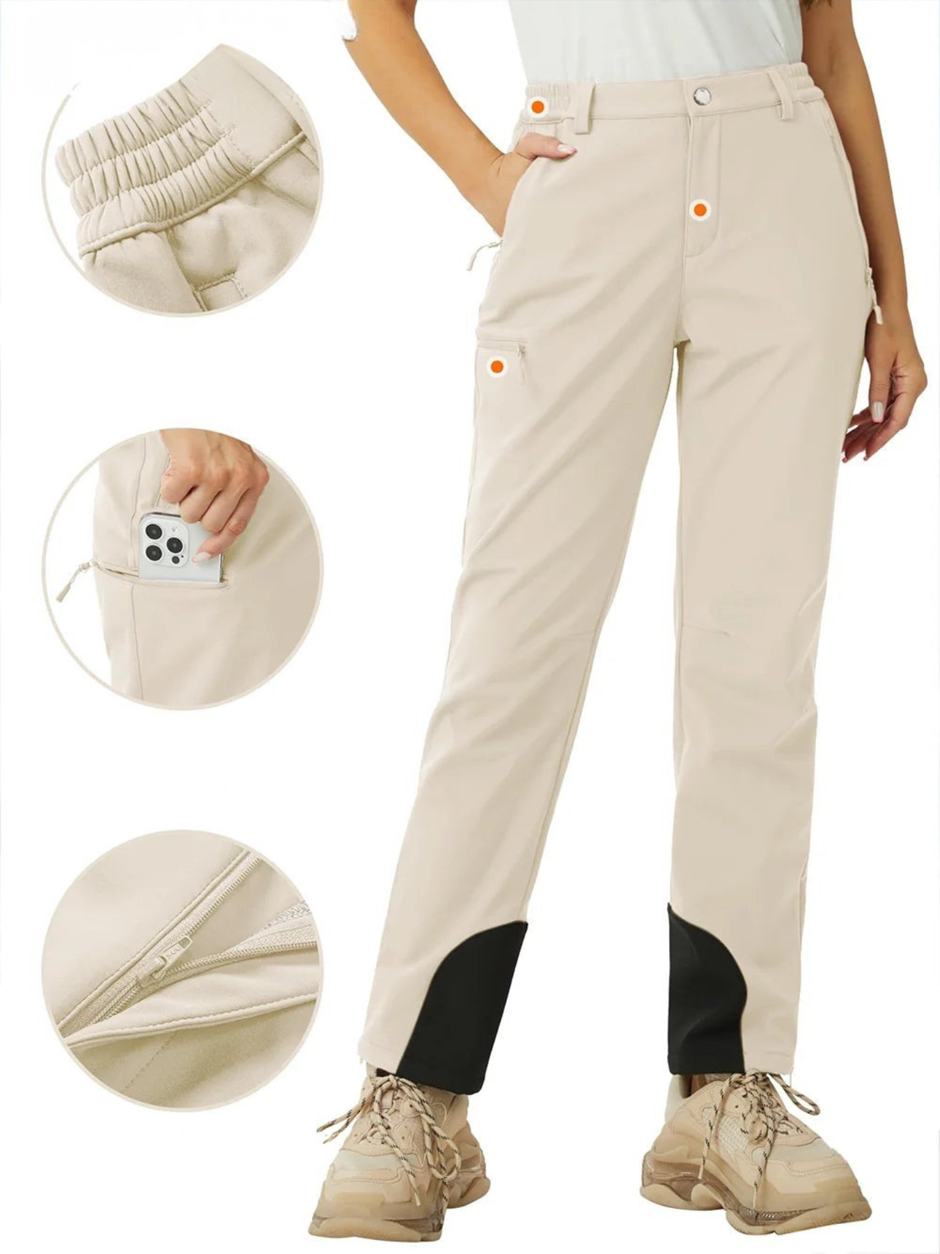 Valtrix | Wasserdichte Softshell-Hosen für Damen Winter