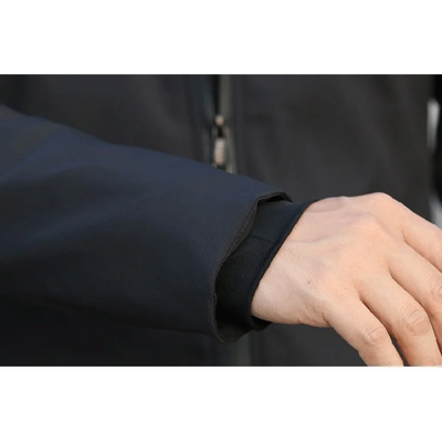 Polstox - Langer Wintermantel Herren – Leichter Steppmantel mit Kapuze und Futter