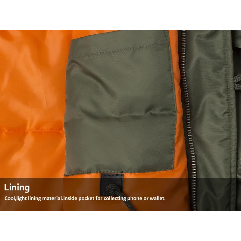 Kaltgen - Wintermantel Männer, Winddichte Jacke mit Kordelzug und Reißverschluss