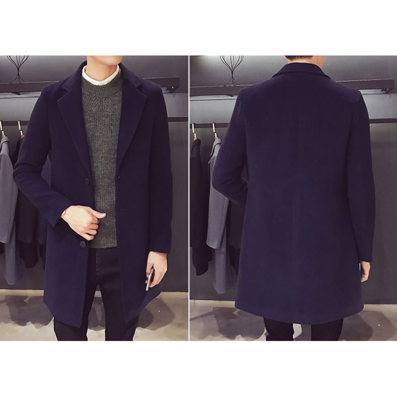 Silvolk - Mantel Jacke Herren – Moderner Business-Mantel für Herbst und Winter