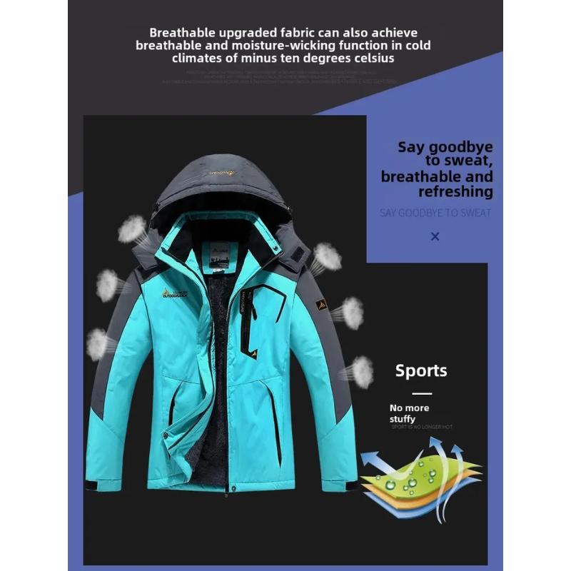 Alpwarm - Wasserdichter Wintermantel Männer – Fleece Gefüttert, Winddicht, Outdoor