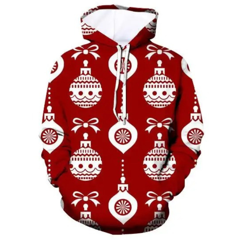 Glitzro - Weihnachtspullover für Damen, Strickpullover mit lustigem Rentier-Design