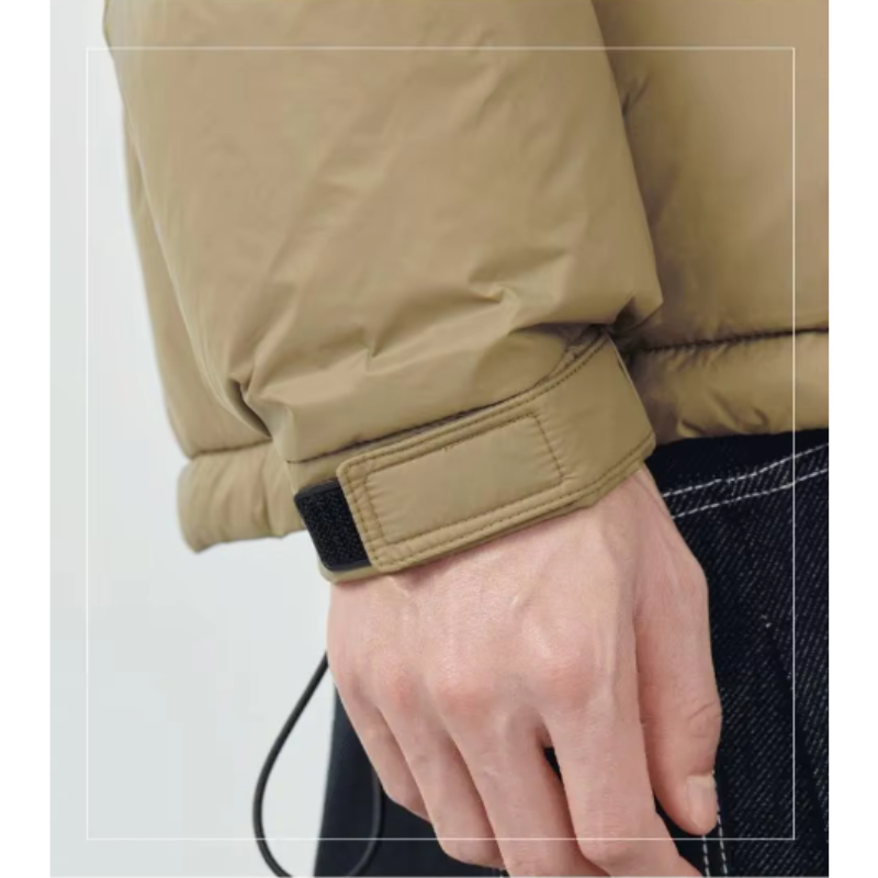 Grauarm - Daunenjacke Herren Lang Warm Gefüttert Wintermantel Mit Kapuze