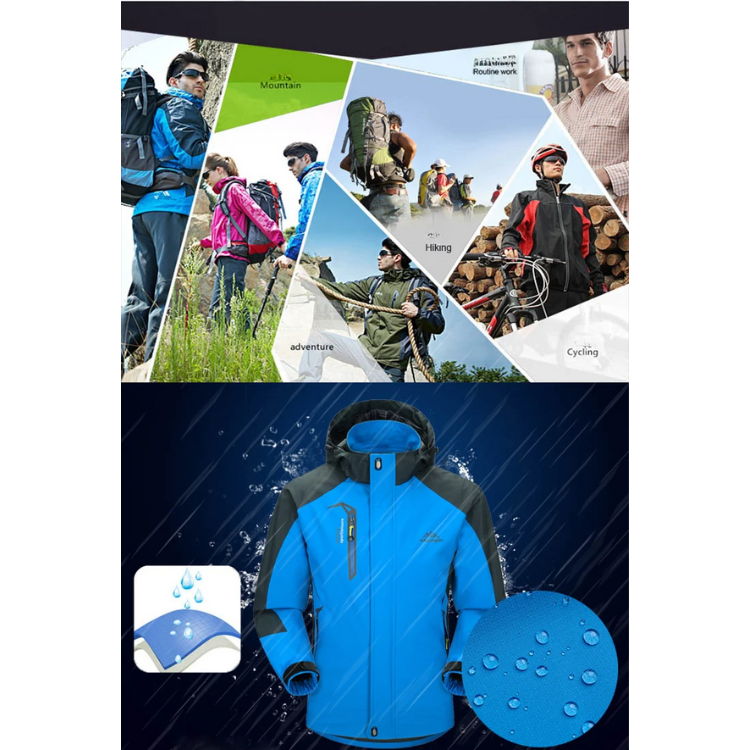 Sturmix - Wasserdichter Wintermantel Männer – Fleece Gefüttert, Winddicht, Outdoor