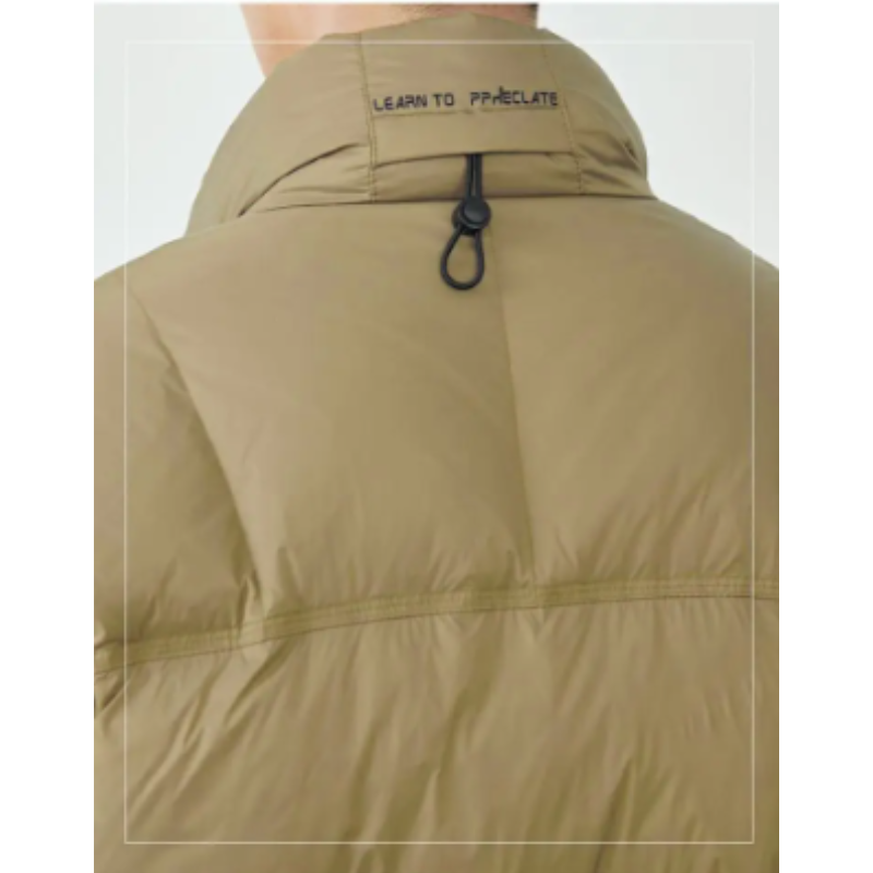 Grauarm - Daunenjacke Herren Lang Warm Gefüttert Wintermantel Mit Kapuze