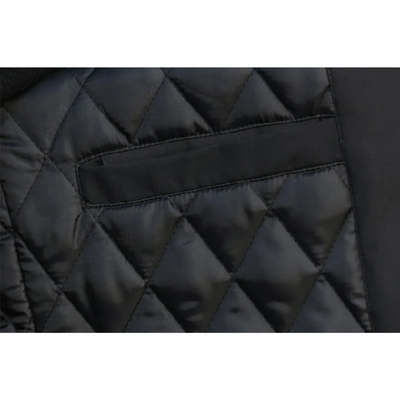 Polstox - Langer Wintermantel Herren – Leichter Steppmantel mit Kapuze und Futter