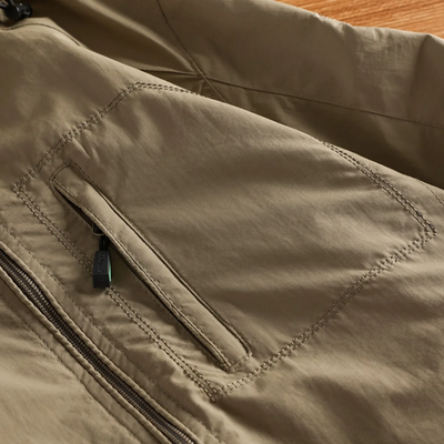 Nordwin - Wintermantel Männer, Winddichte Jacke mit Kapuze und Kunstfellbesatz