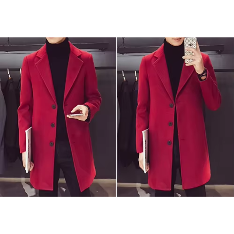 Sturmon - Mantel Jacke Herren – Eleganter Slim-Fit Blazer für Herbst und Winter