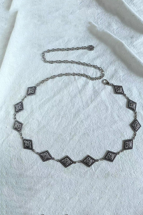 Raegan | Retro Geometrische Taille Kette