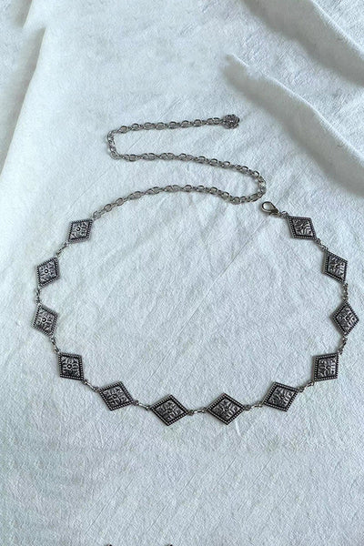 Raegan | Retro Geometrische Taille Kette