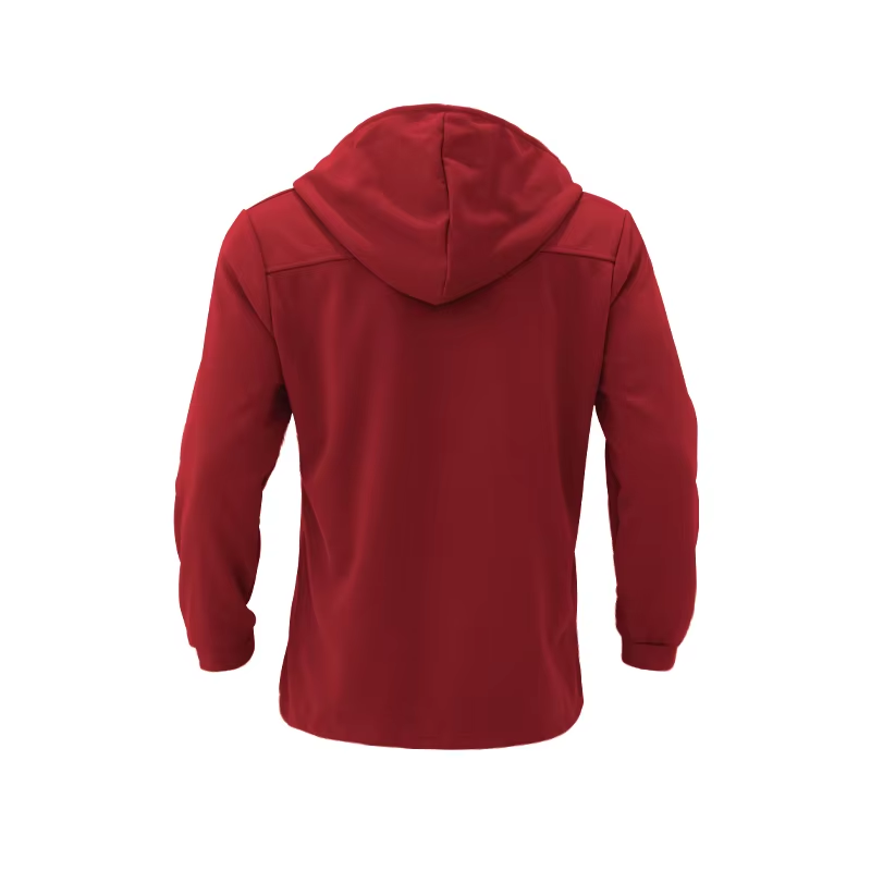 Edelman - Mantel Jacke Herren – Langer Hoodie-Mantel mit Doppelreiher-Knöpfen