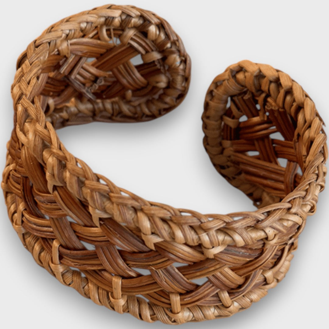 Noelia – Geflochtenes Rattan-Armband