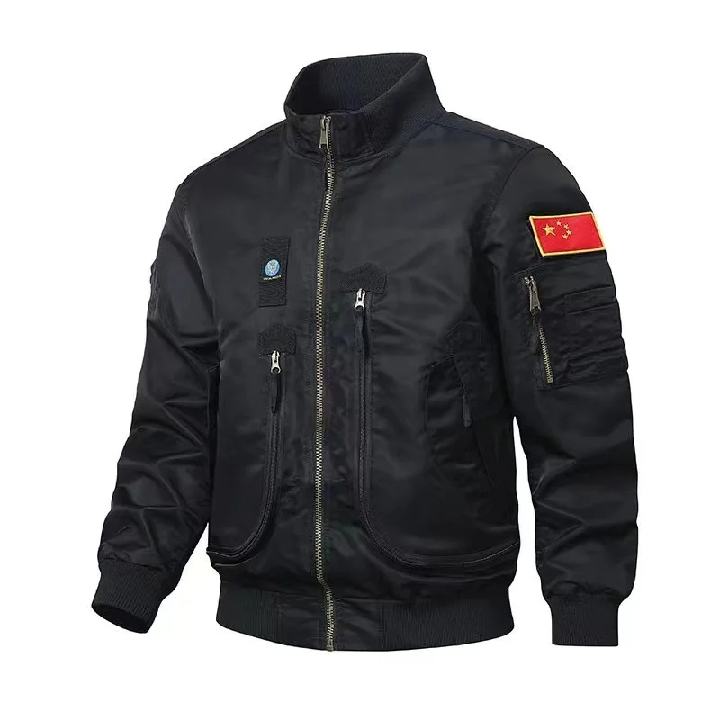 Bergwor - Wintermantel Männer, Warm gefütterte Jacke mit Reißverschlusstaschen