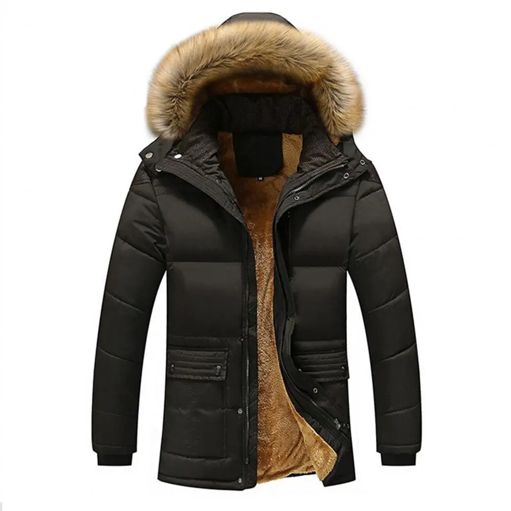 Daunsol - Pufferjacke Herren Winddicht Winterjacke Mit Kapuze Gefüttert
