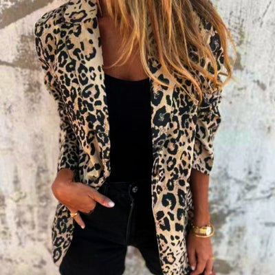 Sydney | Damenmode Blazer mit Leopardenmuster