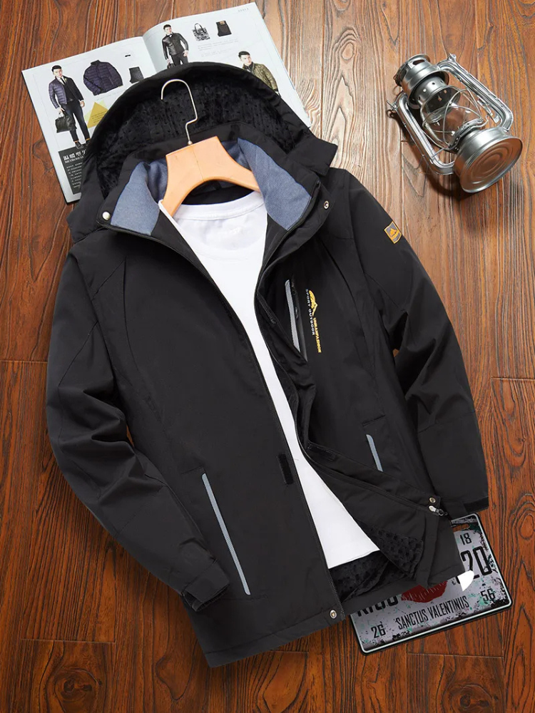 Driftix - Wasserdichter Wintermantel Männer – Wetterfest, Warm Gefüttert, Mit Kapuze