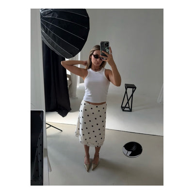 Lulu | Midi Rock Mit Polka Dots