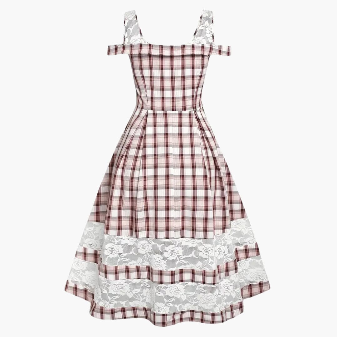 Spitzen-Träger Dirndl kleid für Damen - Oktoberfest 2025