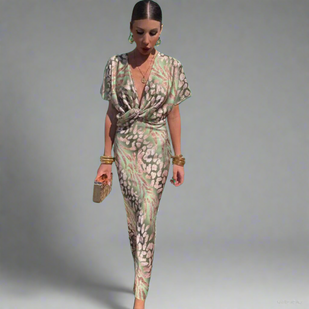 Suse | Premium Maxikleid mit verdrehtem Schnitt für eine elegante Silhouette