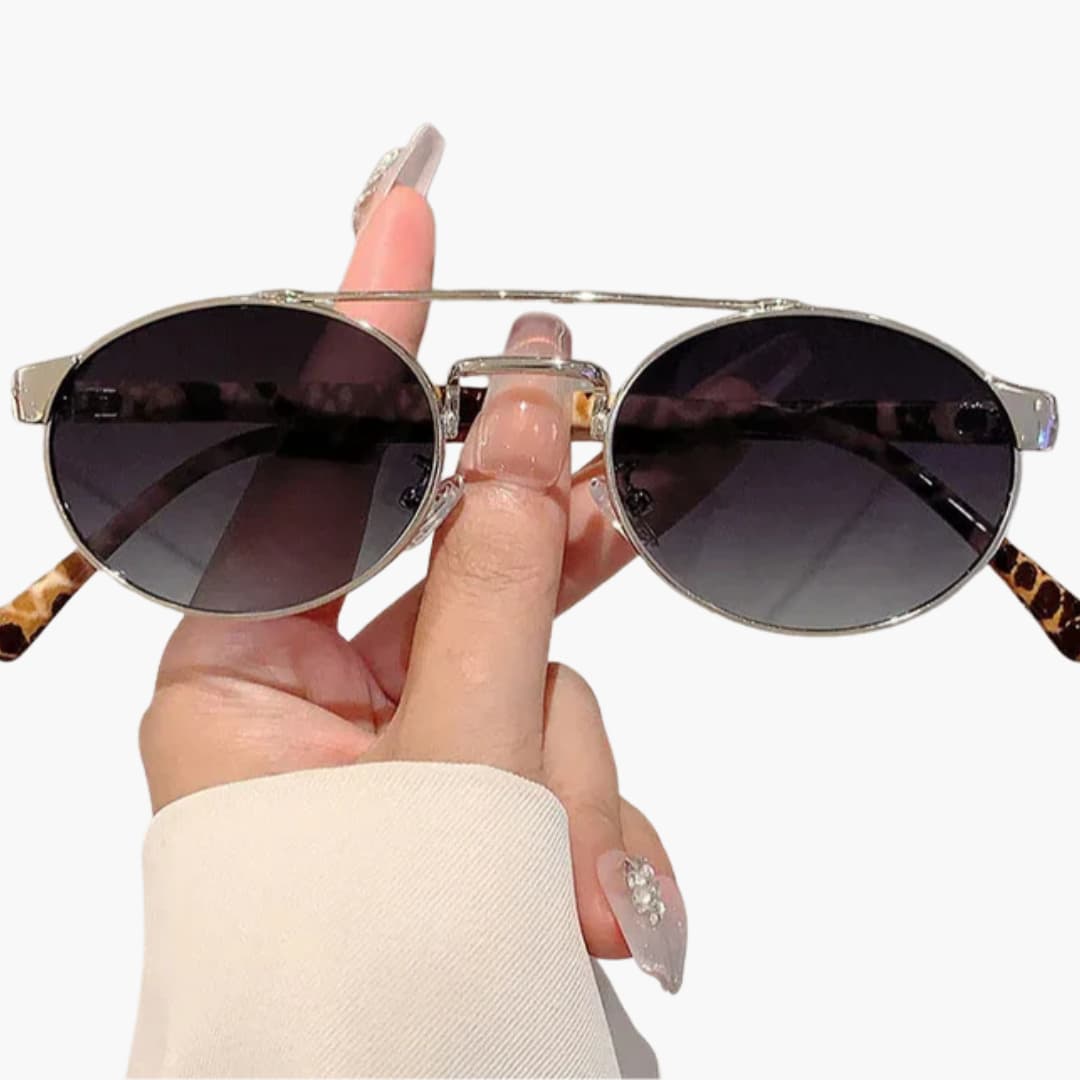 Damen Sonnenbrille mit ovalen Gläsern und UV-Schutz