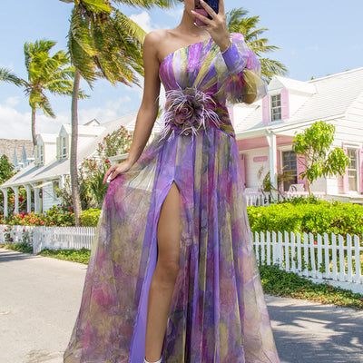 💜【Slimming Wizard】Rochie mirage cu blocuri de culori✨