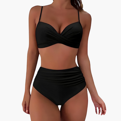 Bikini-Set für Damen - mit High Waist und verstellbaren Trägern