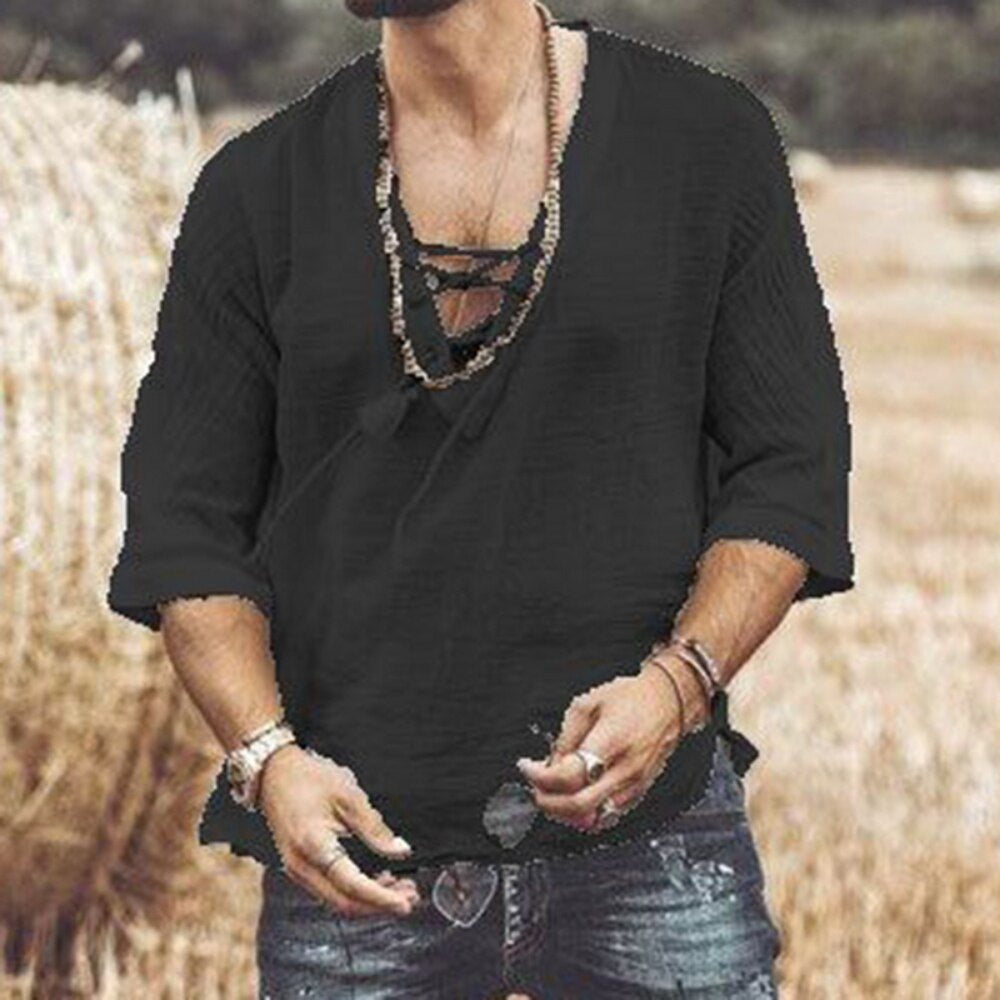 Elegantes Sommer-Leinenhemd für Herren – Braulio