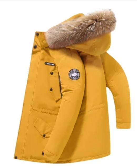 Waldsen - Parka Winterjacke Herren – Warm Gefüttert, Wetterfest, Outdoorjacke