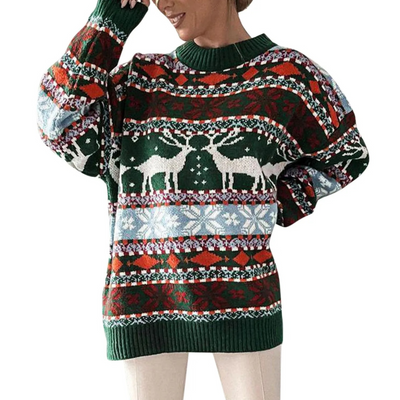 Wintert - Weihnachtspullover – Bequem, Langarm, Winterpullover