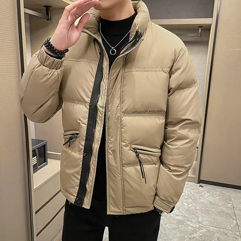 Grauarm - Daunenjacke Herren Lang Warm Gefüttert Wintermantel Mit Kapuze