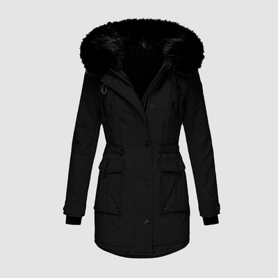 Winterparka mit Knöpfen für Damen