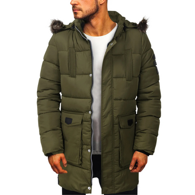 Widmans - Parka Winterjacke Herren – Warm Gefüttert, Winddicht, Mit Kunstfellkapuze