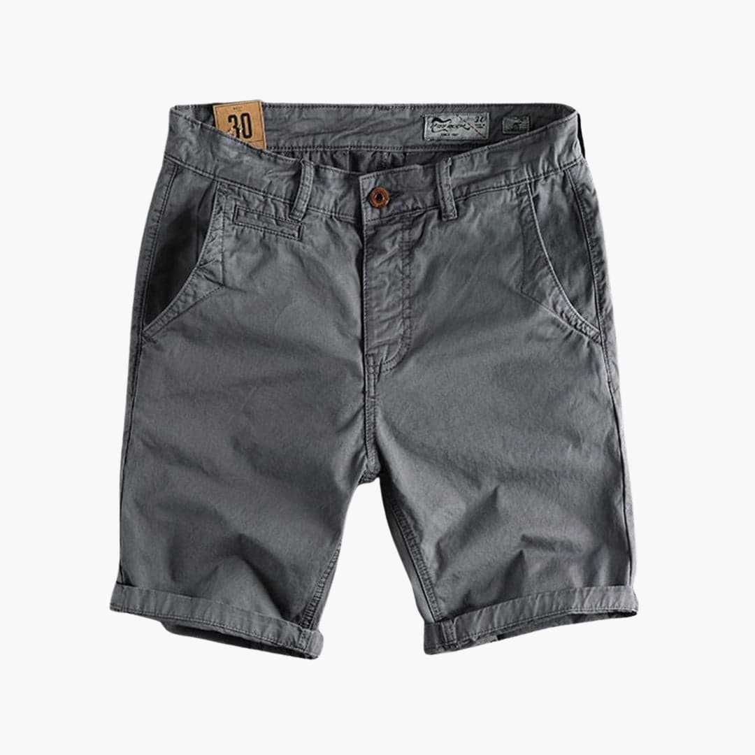 Herren Shorts aus leichter Sommerware mit Taschen und Knopfverschluss