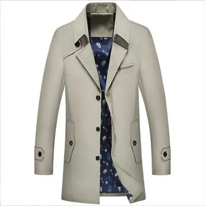 Landkam - Mantel Jacke Herren – Wasserabweisender Outdoor-Mantel mit Stehkragen