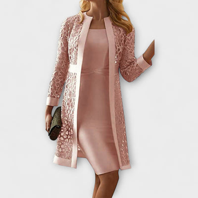 Runa - Elegantes Zweiteiliges Spitzenkleid